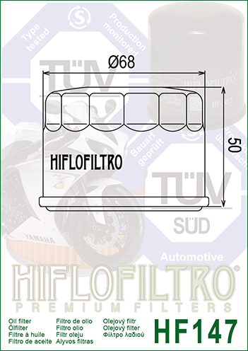 ALYVOS FILTRAS YAMAHA YFM660 YFM700 GRIZZLY KODIAK HF147