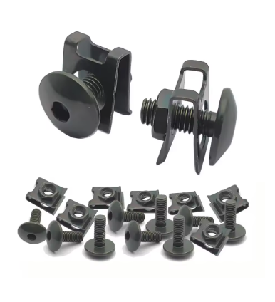 Apdailos varžtų ir U-klipsų rinkinys atv/moto 10vnt. (M6x16mm)