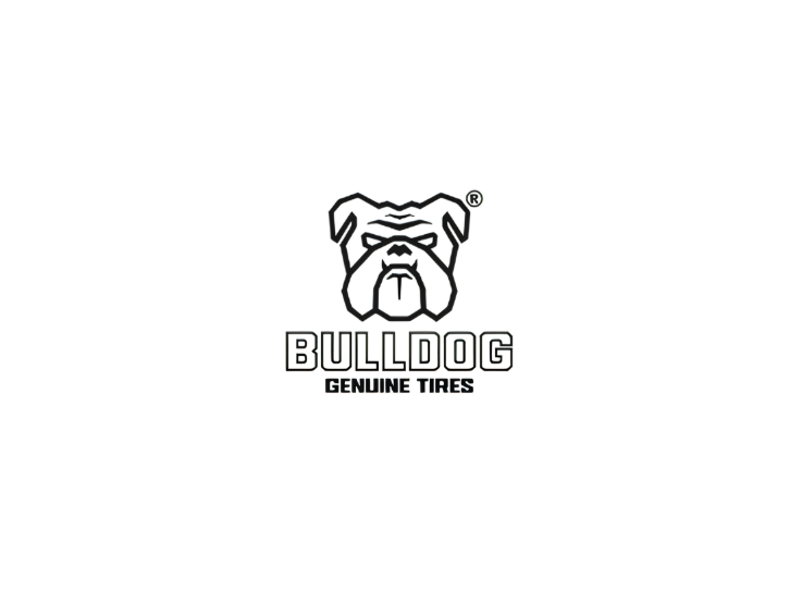 Bulldog ATV padangų logotipas