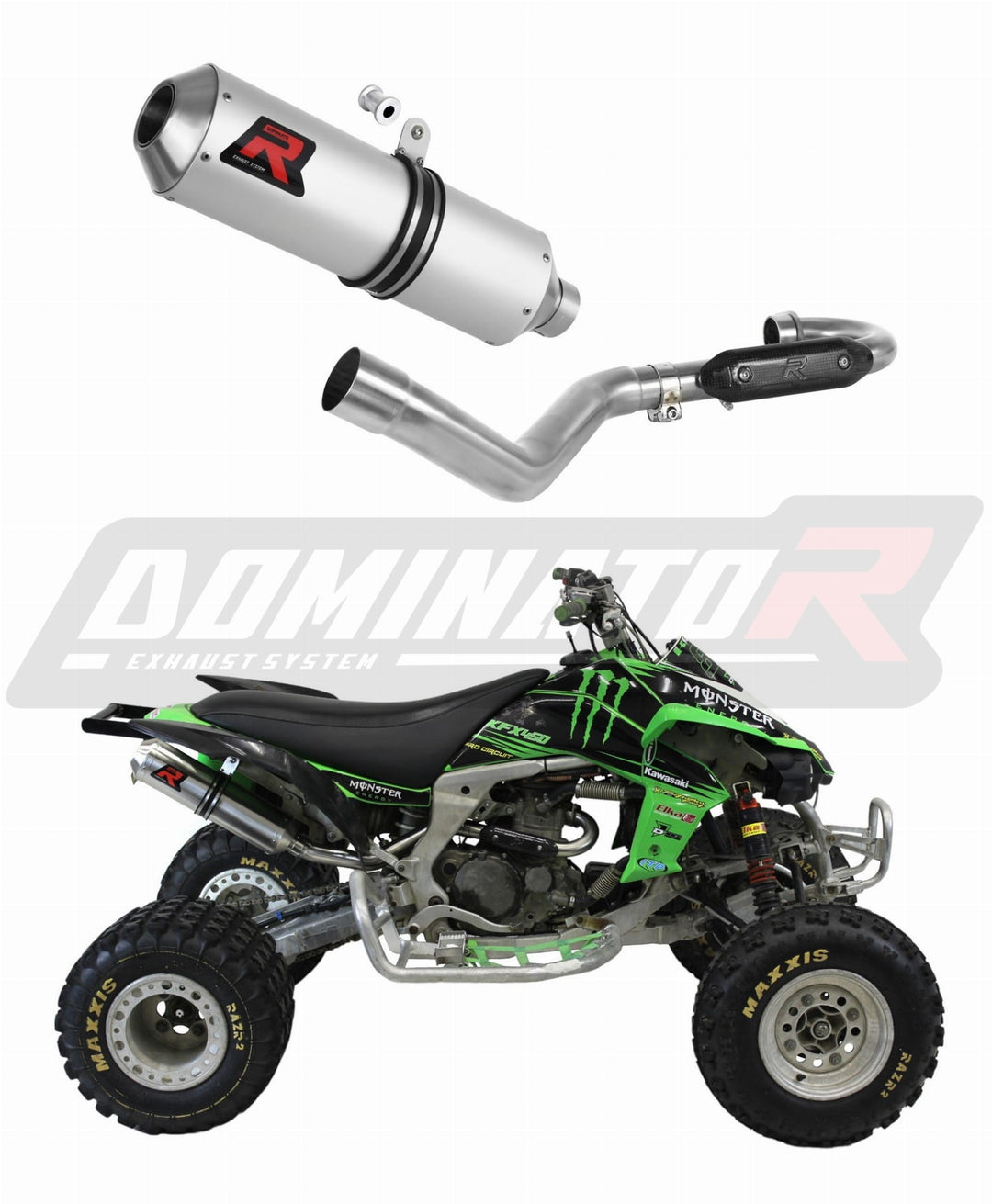 Dominator duslintuvas KAWASAKI KFX 450 2008-2014 MX + DB slopintuvas
