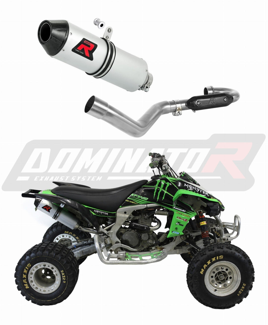 Dominator duslintuvas KAWASAKI KFX 450 2008-2014 MX2 + DB slopintuvas