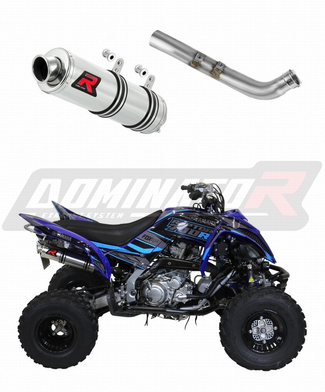 Dominator duslintuvas Yamaha Raptor 700R 2015-2021 GP1 + DB slopintuvas
