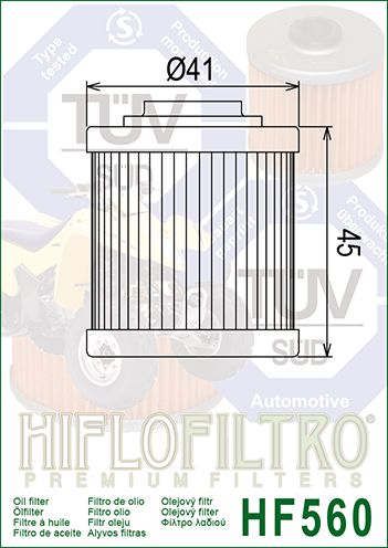 ALYVOS FILTRAS CAN-AM DS450 X/EFI/XXC HF560
