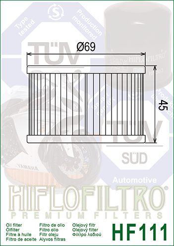 HIFLO alyvos filtras HONDA TRX 400-700 FOURTRAX HF111