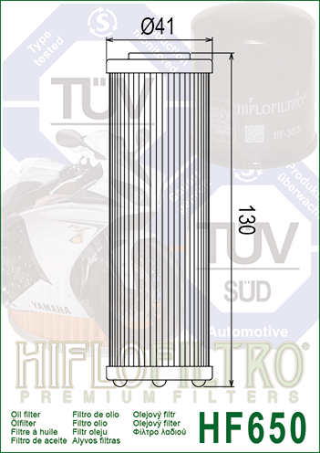 HIFLO alyvos filtras KTM SX 450 505 ATV QUAD HF650