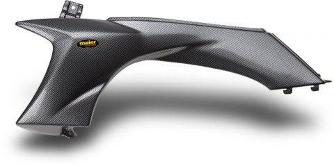 Maier šoninių sparnų plastiko rinkinys Yamaha YFZ450 2004–2013 Black Carbon