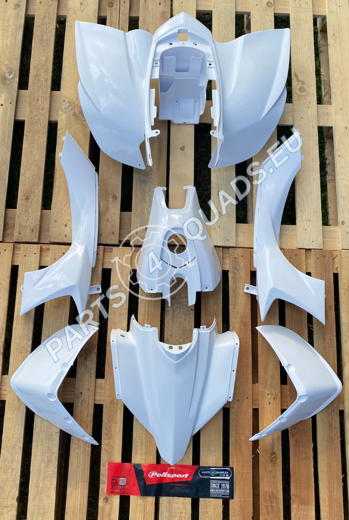 Polisport plastikų komplektas Yamaha YFZ 450 2004-2008 baltas 90073