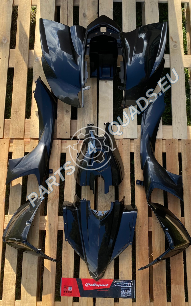 Polisport plastikų komplektas Yamaha YFZ 450 2004-2008 juodas 90074