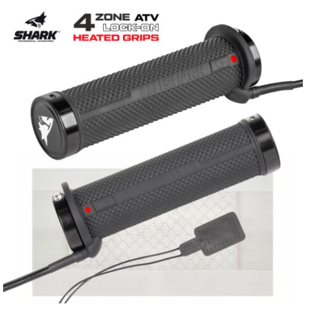 SHARK 4 ZONŲ LOCK-ON ŠILDOMOS RANKENĖLĖS + NYKŠČIO IR SĖDYNĖS ŠILDYTUVAS