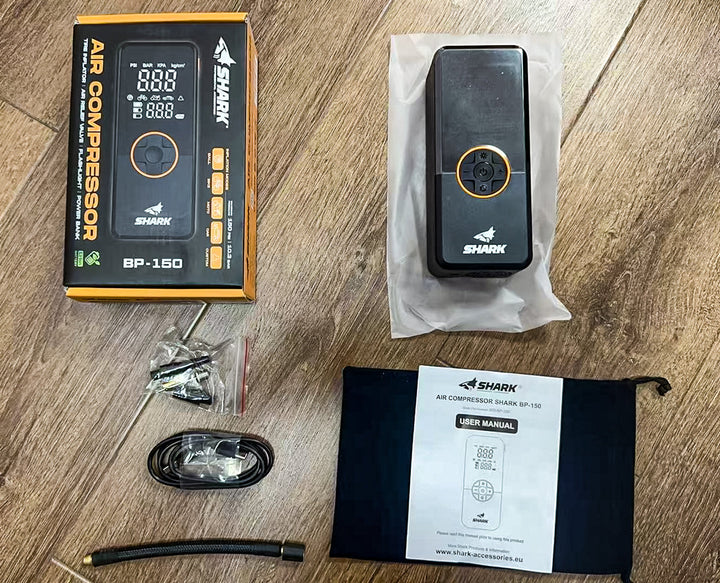 SHARK akumuliatorinis oro kompresorius BP-150