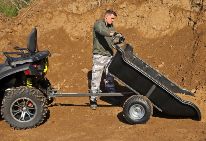 SHARK ATV PRIEKABA GARDEN 680 JUODA, 2 RATAI