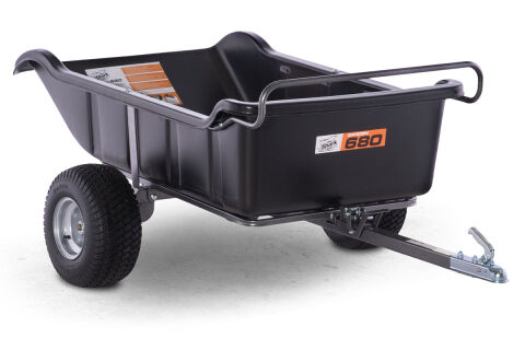 SHARK ATV PRIEKABA GARDEN 680 JUODA, 2 RATAI