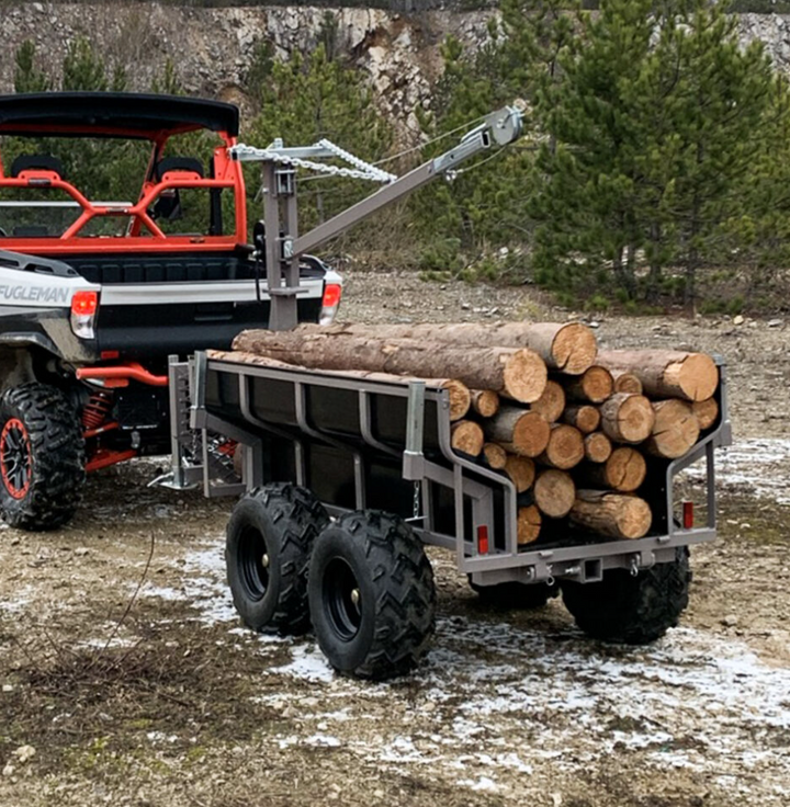 SHARK ATV PRIEKABA WOOD 1500 JUODA
