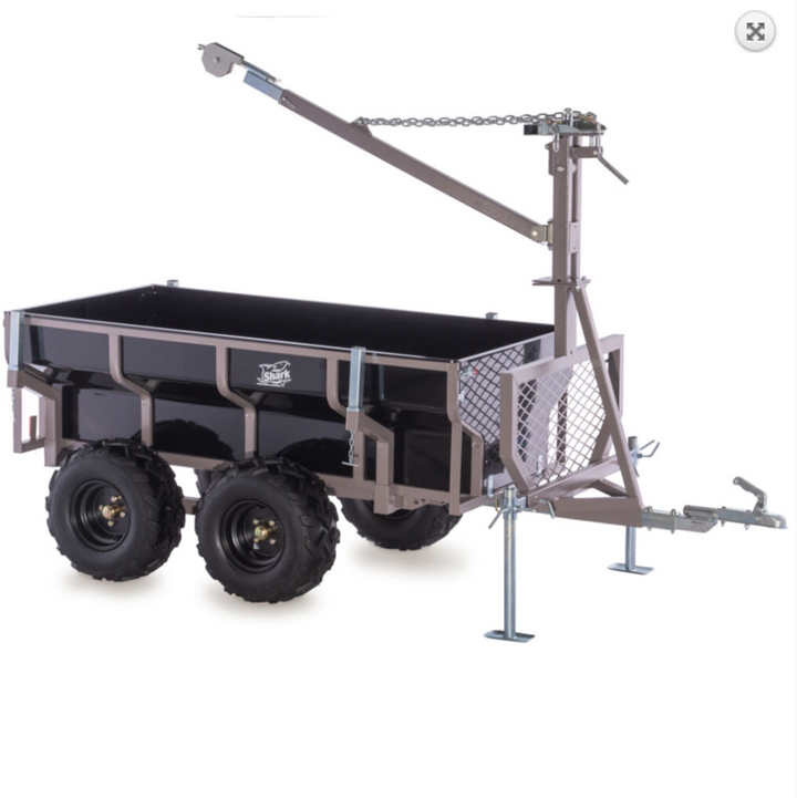 SHARK ATV PRIEKABA WOOD 1500 JUODA