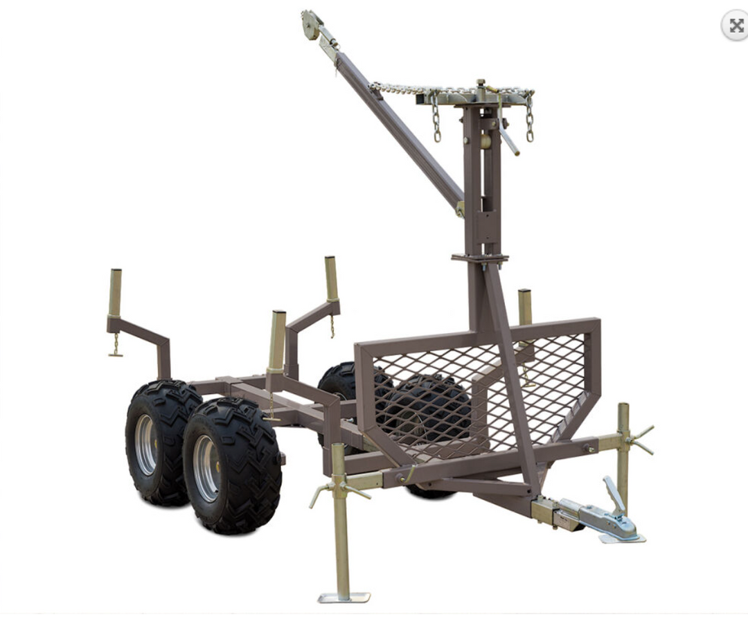 SHARK ATV PRIEKABA WOOD 1500 JUODA
