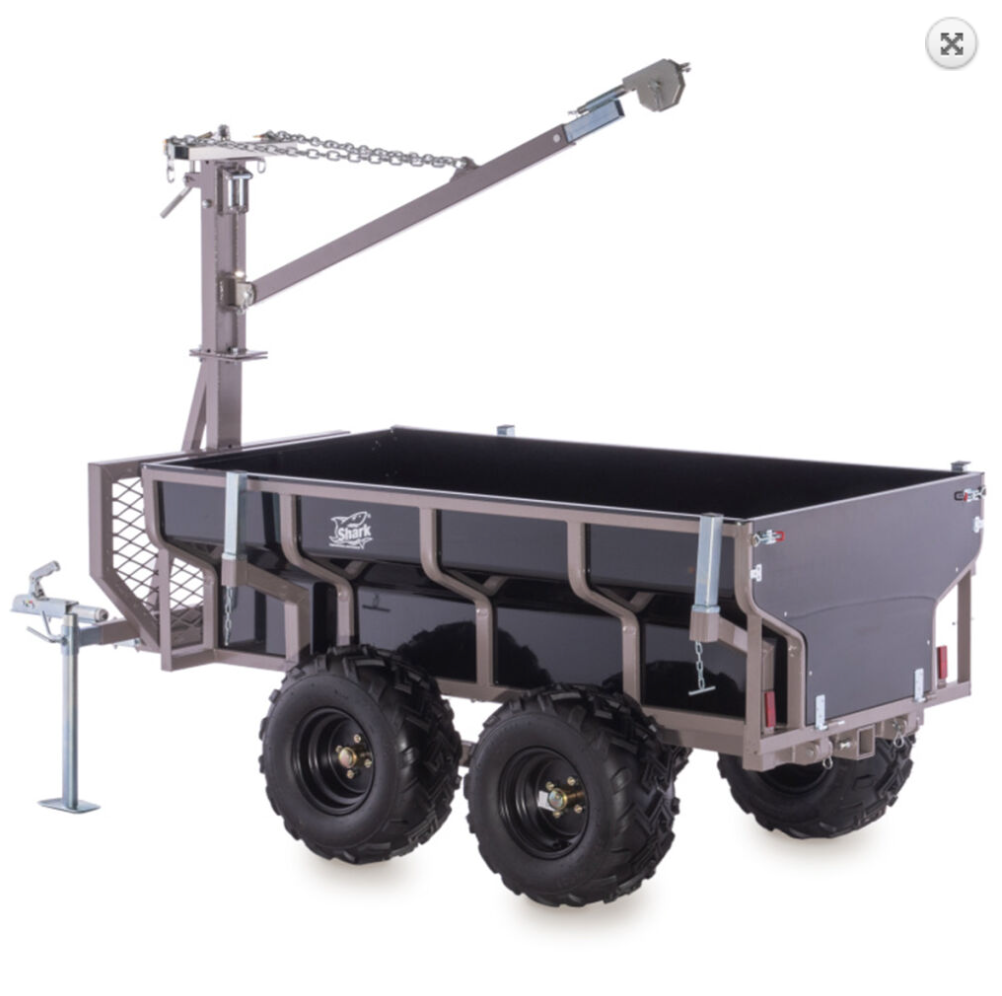 SHARK ATV PRIEKABA WOOD 1500 JUODA