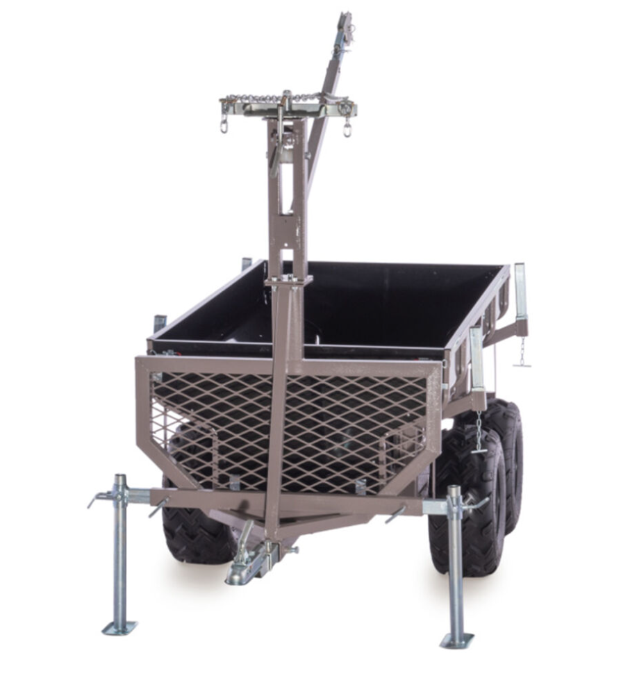 SHARK ATV PRIEKABA WOOD 1500 JUODA