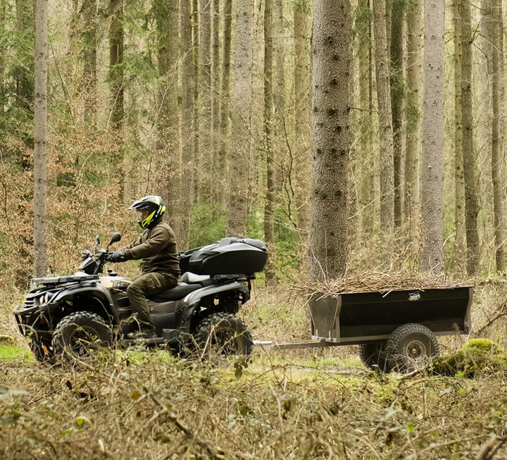 SHARK ATV PRIEKABA WOOD 550 JUODA