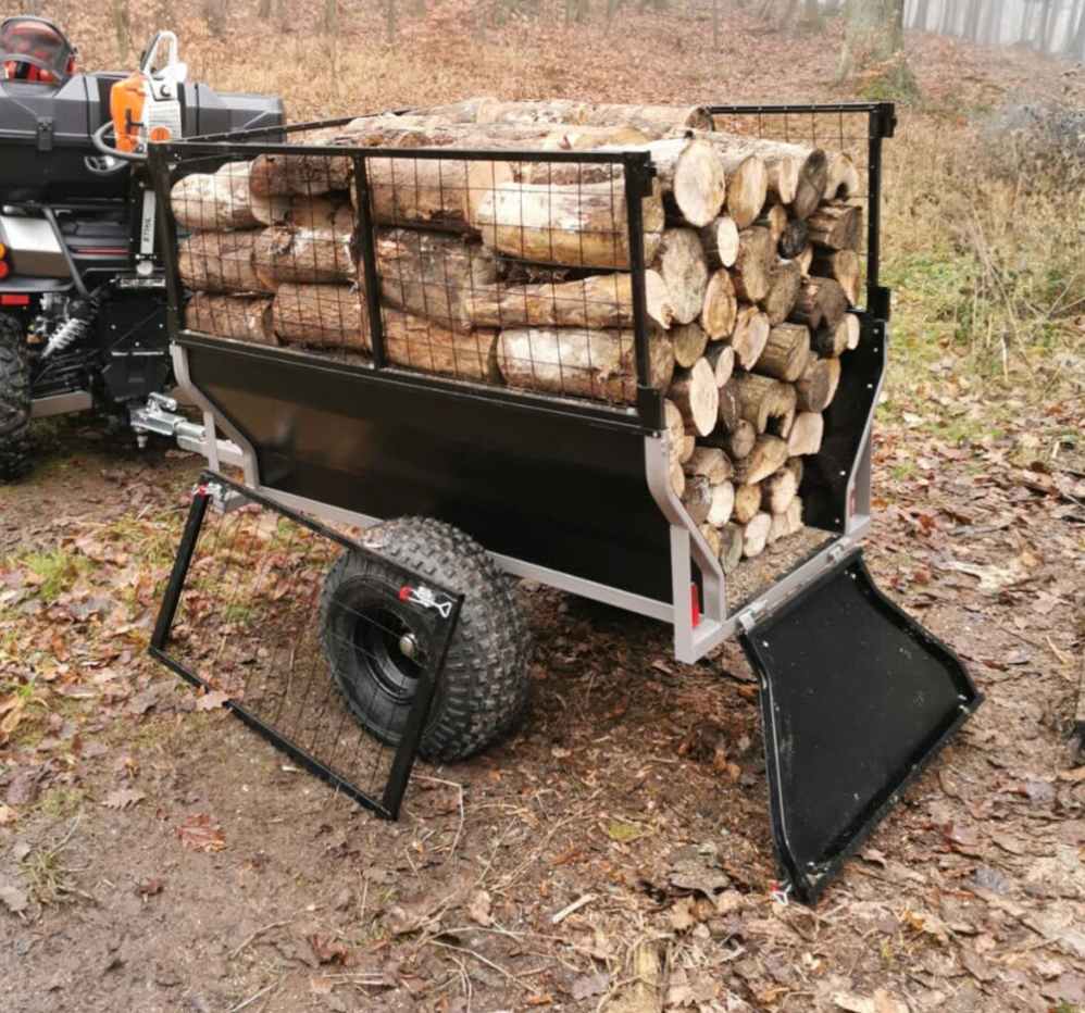 SHARK ATV PRIEKABA WOOD 550 JUODA