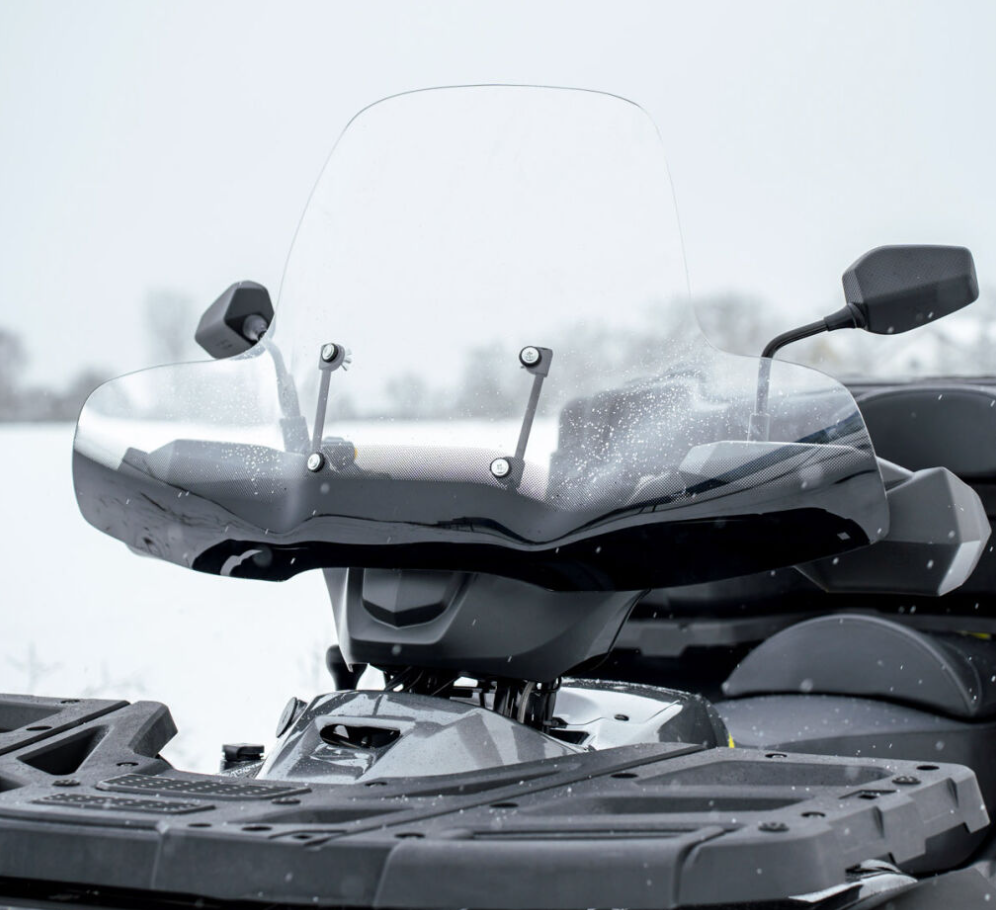 SHARK ATV priekinis stiklas universalus + montavimo komplektas