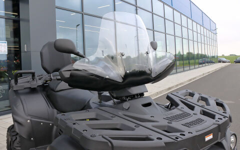 SHARK ATV priekinis stiklas universalus + montavimo komplektas