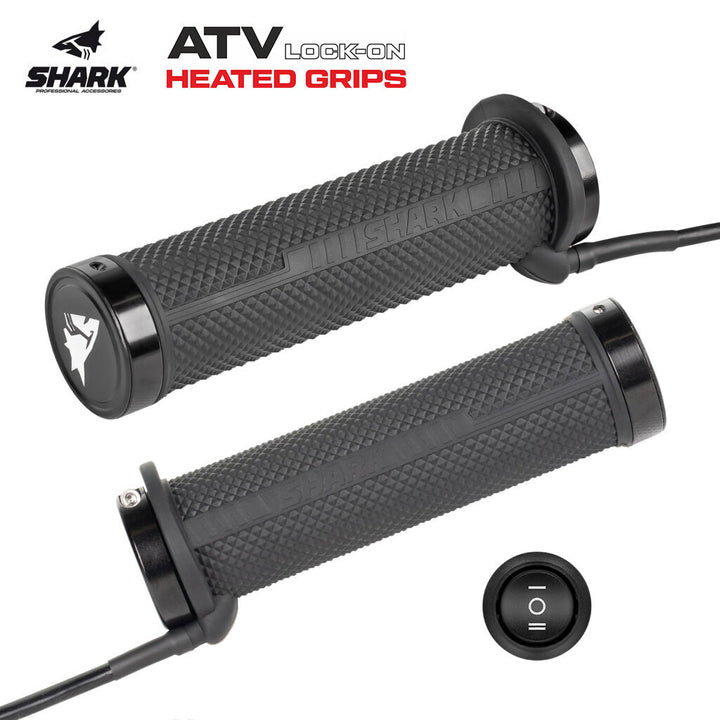 SHARK Lock-On šildomos ATV rankenėlės