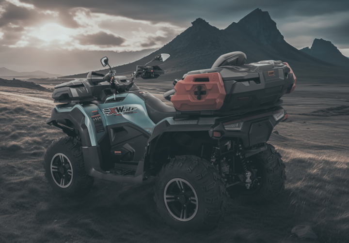 Tesseract galinė daiktadėžė LONCIN XWOLF 700