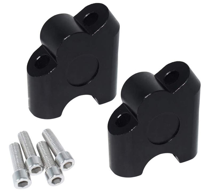 Vairo tvirtinimas universalus juodas 22mm į 22mm kampinis