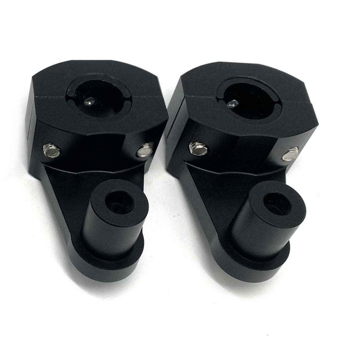 Vairo tvirtinimas universalus juodas 22mm į 28mm aukštis 60mm