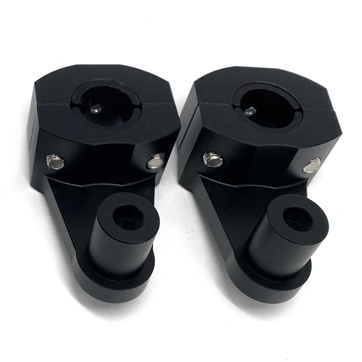 Vairo tvirtinimas universalus juodas 22mm į 28mm aukštis 60mm